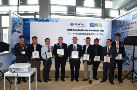 Best Paper/Presentation Awards, Best Exhibit Awards Presented by SMTA China during the SMTA China East 2014 Conference.